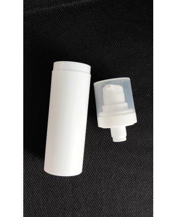 Flacon airless 30 ml alb, compozitii vascozitate redusa+medie