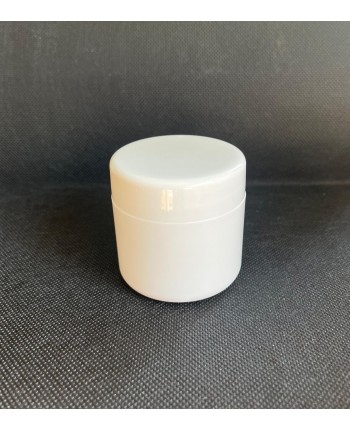 Cutie cosmetica perete dublu 50 ml cu capac alb