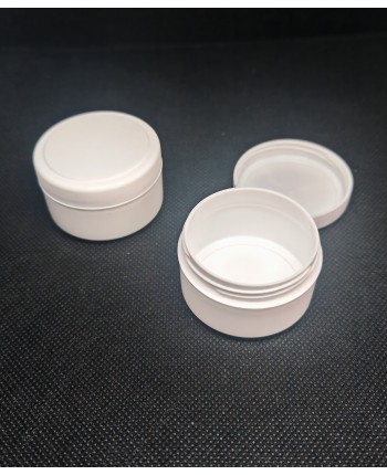 Cutie cosmetica 20 ml alba cu perete simplu