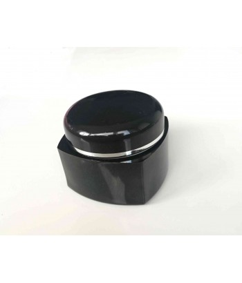 Doza cuadrangulara perete dublu NEGRU opac 50 ml