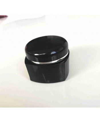 Doza cuadrangulara perete dublu NEGRU opac 50 ml