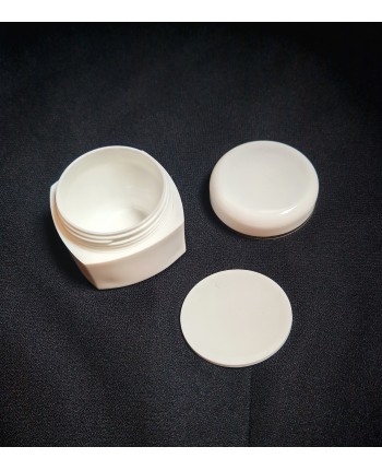 Doza cuadrangulara perete dublu alba 50 ml 