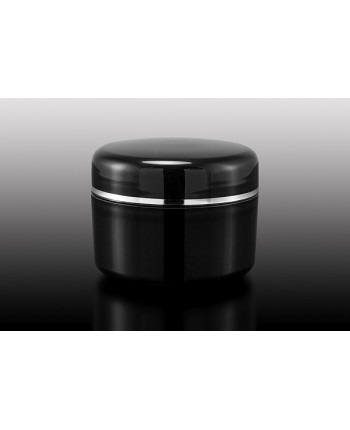 Cutie cosmetica perete dublu neagră 50 ml inel ar...