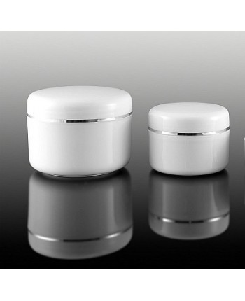Doza cosmetica perete dublu alba 30 ml