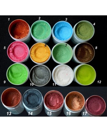 Pigmenti cosmetici minerali perlati nr. 1-17