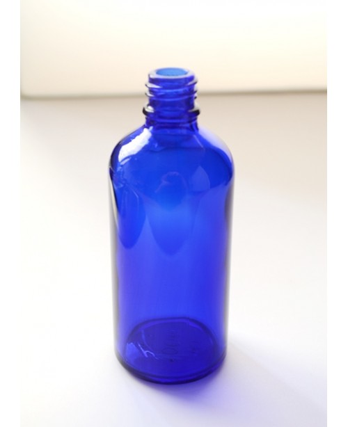 Sticla albastra de sticla 100 ml, fara capac