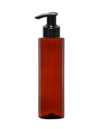 Flacon brun 200 ml cu spray auriu, negru sau pompa alba/ neagra