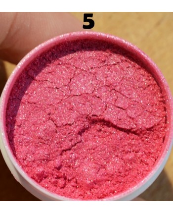 Pigmenti cosmetici nr. 37- 46 - paleta culori roz-rosu-portocaliu 