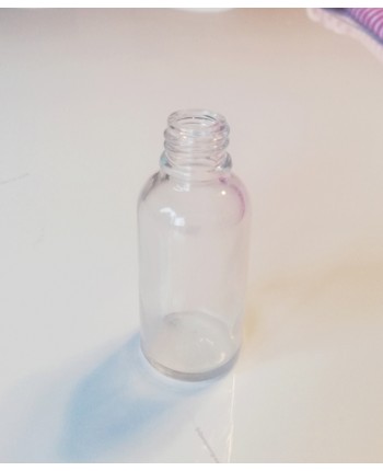 Sticla transparenta de sticla 30 ml, fara capac