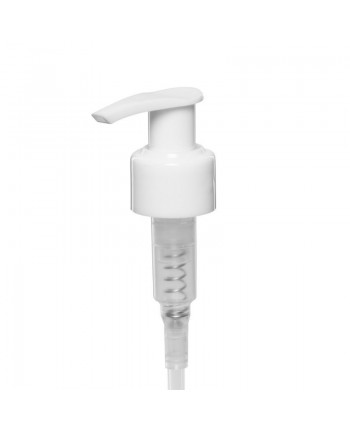 Pompa alba (dipenser) pentru flacoane cu filet 24/...